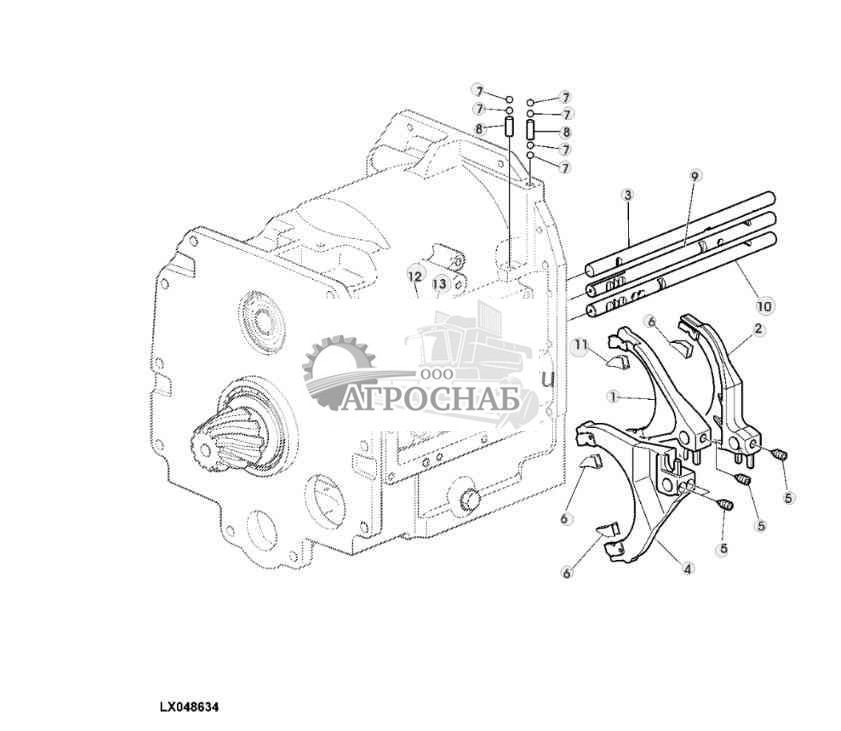 ВАЛЫ РЫЧАГА ПЕРЕКЛЮЧЕНИЯ 
